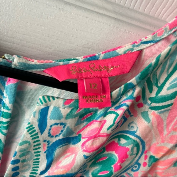 Lilly Pulitzer Blue and Pink Sleeveless Dress - Picture 2 of 7